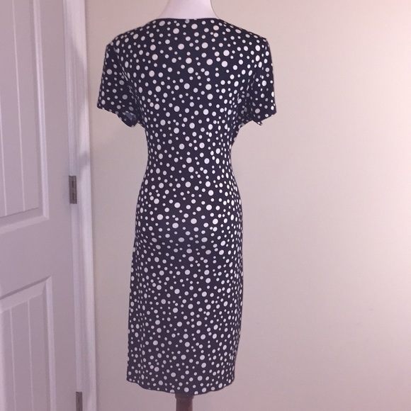 🆕NWT Notations Petite Polka Dot Faux wrap dress - Picture 4 of 8
